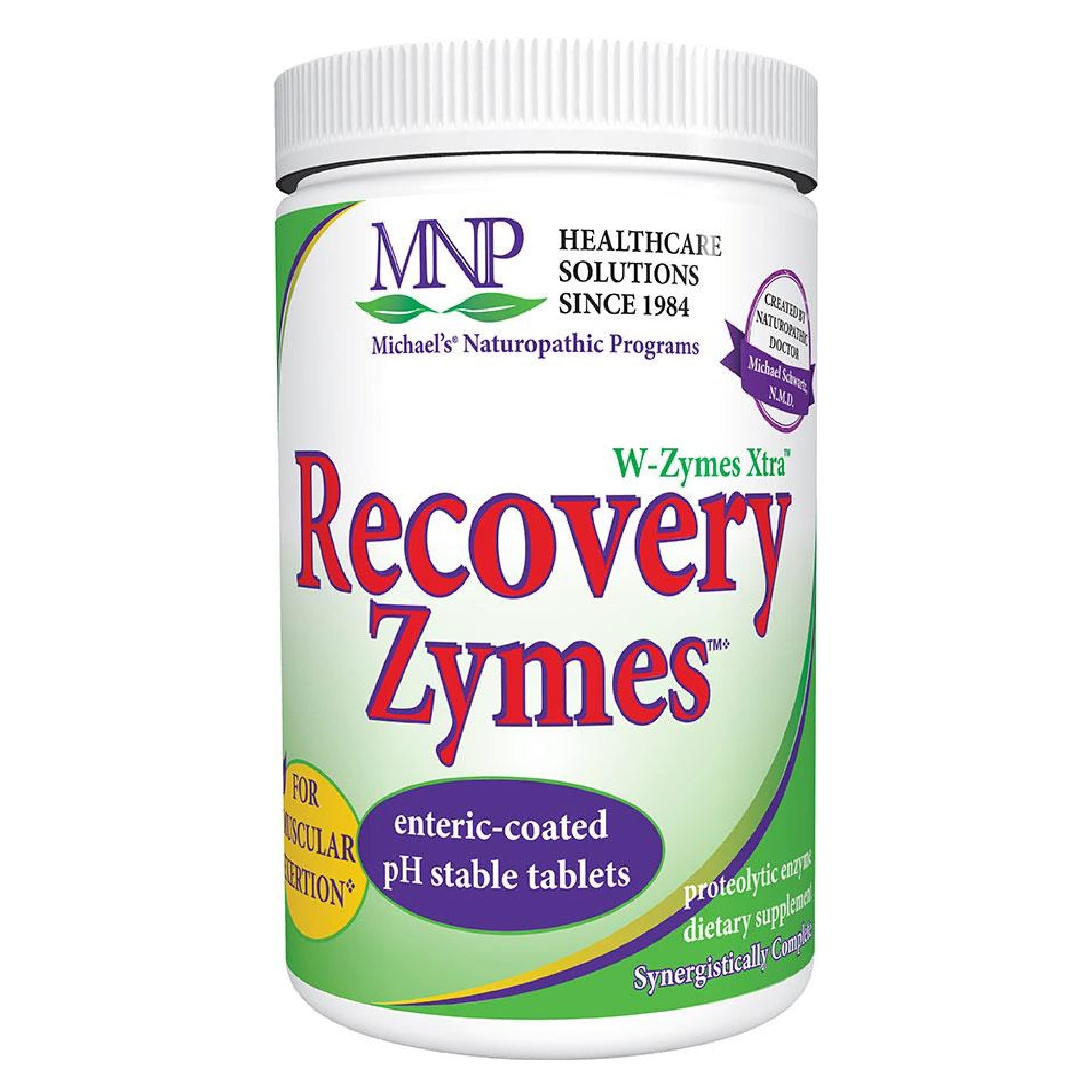 Michael's Naturopathic Programs Recovery Zymes - 1000 Enteric Coated pH Stable Tablets - Proteolytic