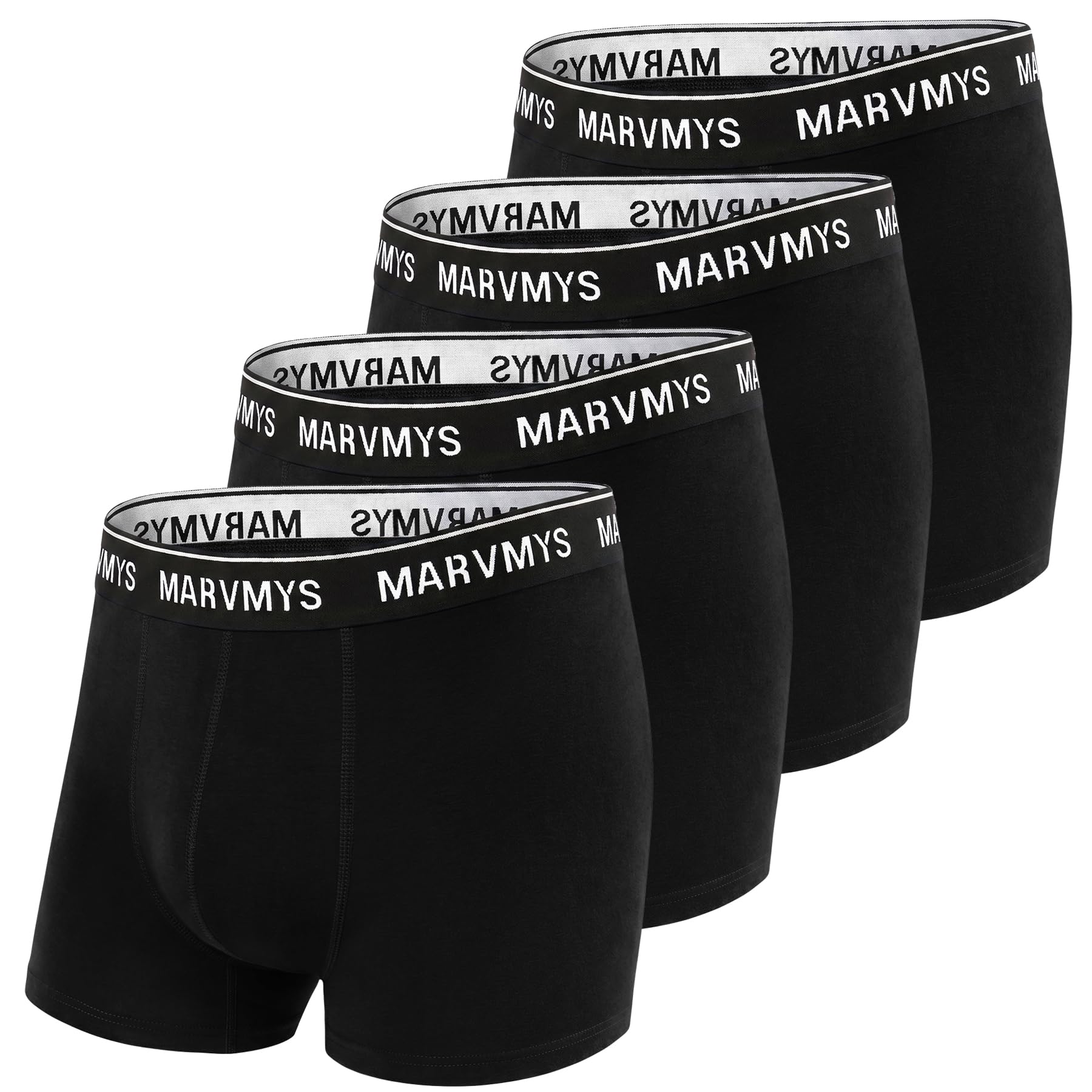 Marvmys Herren Boxershorts Baumwolle Unterhose Elastischem Bund Unterwäsche Multipack Bequeme Passform Alltag Sport Klassisch