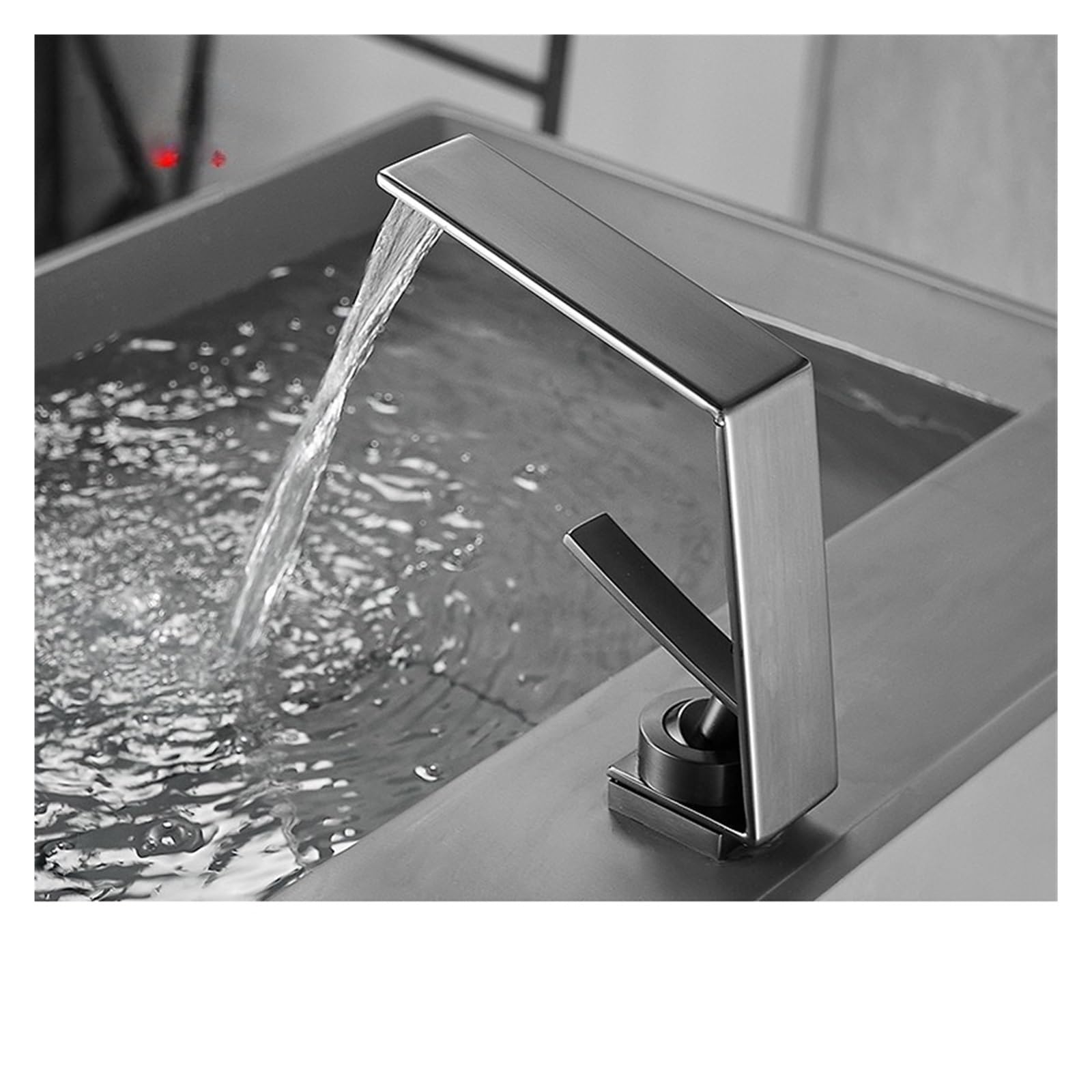 Robinet cascade de luxe en acier inoxydable 304 pour lavabo chaud et froid de salle de bains C