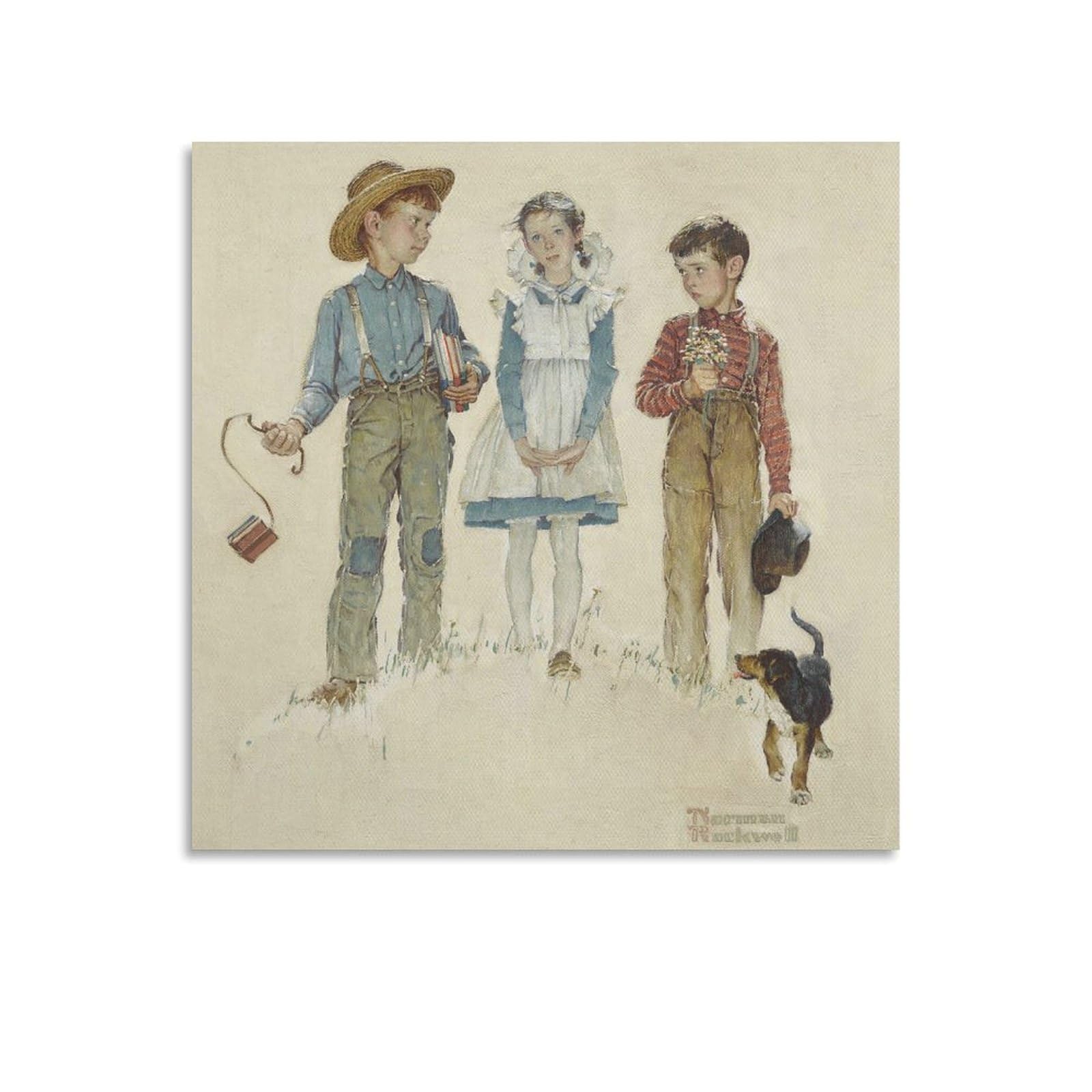 絵画アート『ノーマンロックウェル』3点セット Amazon.co.jp: Norman Rockwell ノーマンロックウェル絵画