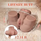 TANTALY 12.1LB Sex Dolls Male masturbator Entry-Level Ass Pocket Pussy Adult Sex Toys for Men, Realistic Female Adult Torso Mini Butt Stroker with Tight Vaginal Anal Hip Lena