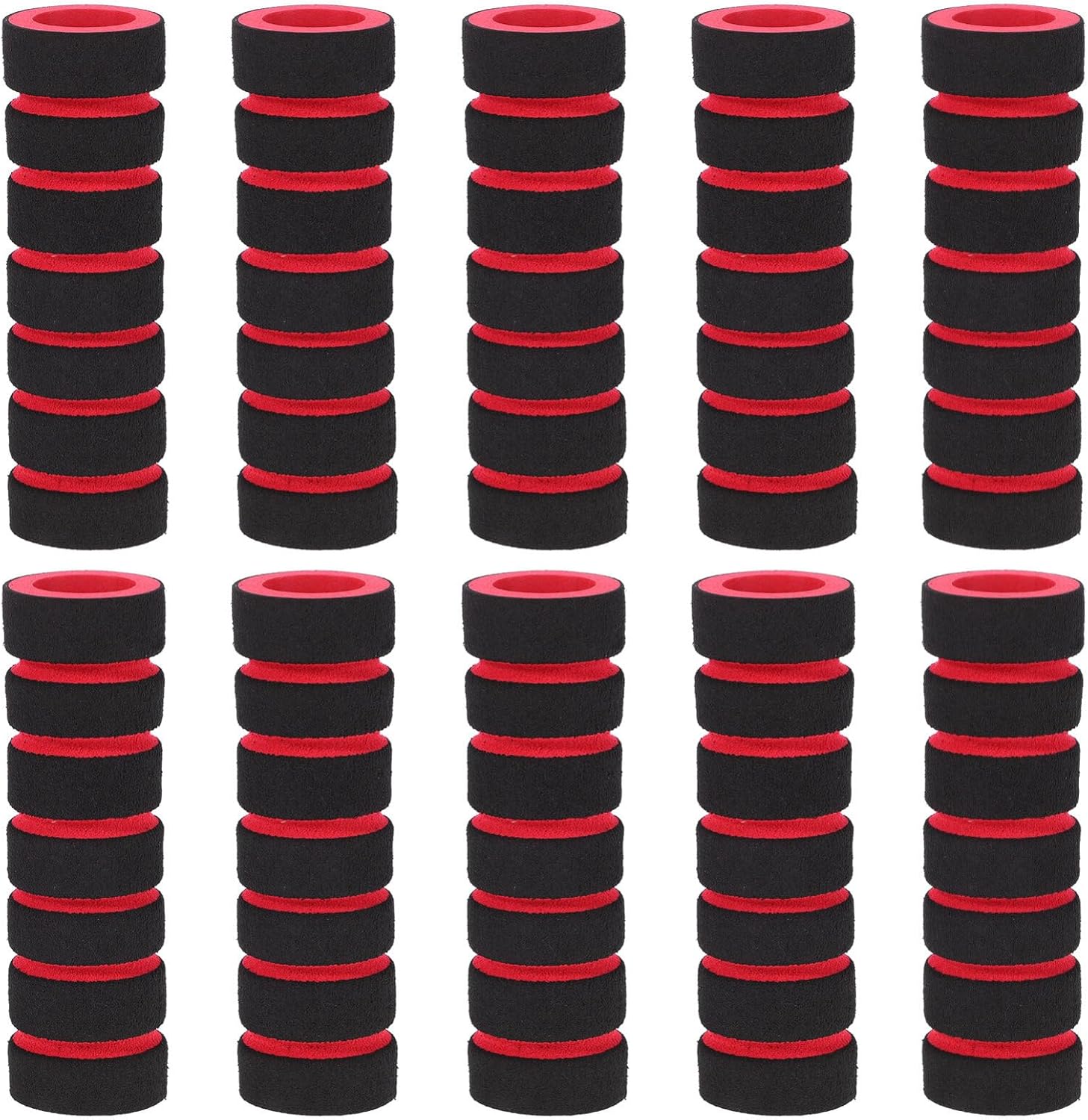 Foam Tubing for Handle Grip Support, 10pcs Covers Machine Leg Gym Replacement Parts Sponge Roller Foam Grip Covers for Home Exercise Equipment