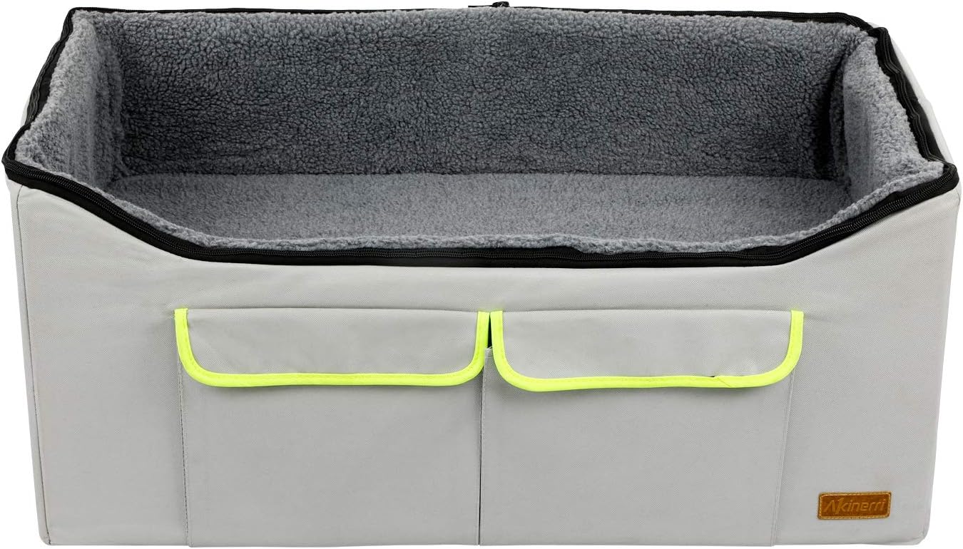 Akinerri Booster Car Seat with Pet Bed at Home for Small Dogs, Cats and Large Dog