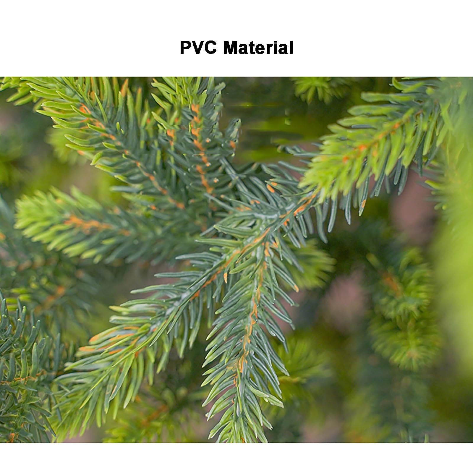 Árbol de Navidad Artificial de PVC Verde, Arboles de Navidad con Bisagras de Primera Calidad con Patas de Metal, para Decoración de Fiestas en el Hogar y la Oficina(180 cm/6 ft)