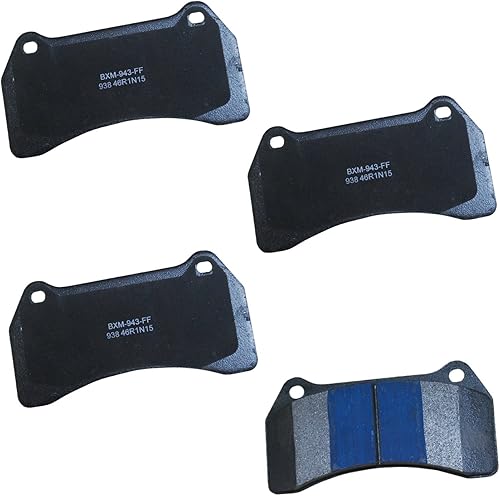 Vista 306 de Bendix Premium SBM8 - Pastillas de freno semimetálicas Premium para modelos seleccionados Buick Special, Camaro, Corvette, Phaeton, Olds F85, Vista