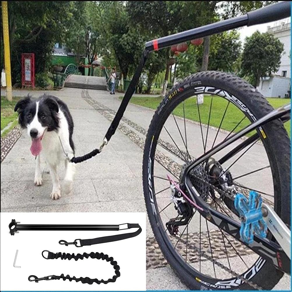 BEIJIALY Correa para Bicicleta y Perro, Accesorio para Hacer Ejercicio a Perros en Bicicleta con Manos Libres 3