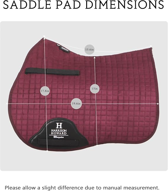 Harrison Howard All-Purpose Saddle Pad for Horses, GP Saddle Pad