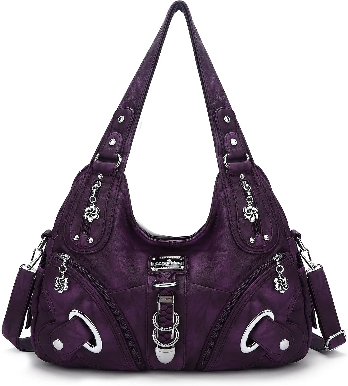 Angelkiss Purses and Handbags Hobo Shoulder Bags Top-Handle Totes Crossbody Purses for Women