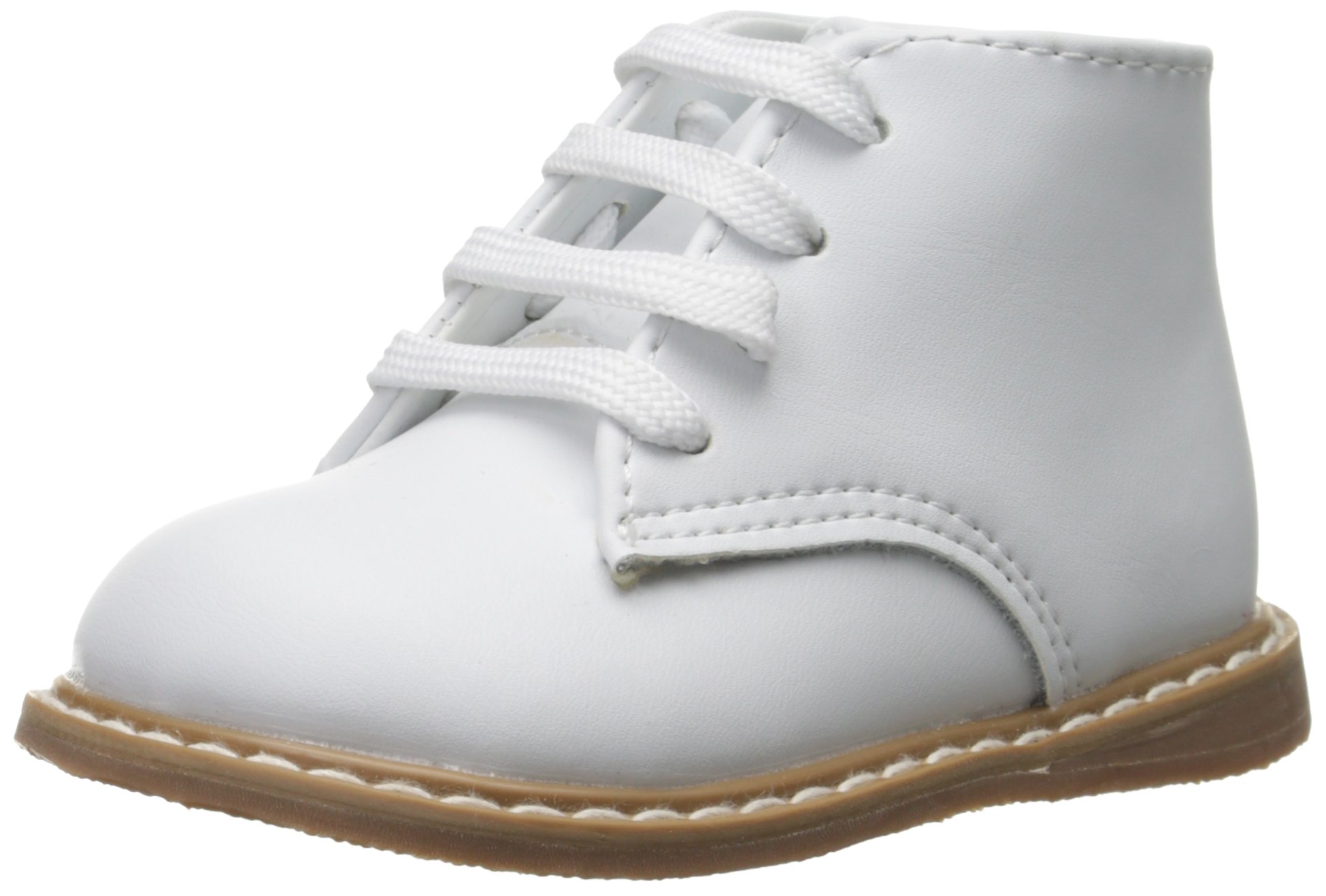 Baby DeerHigh Top Leather First Walker (Infant/Toddler), White, 2 Infant