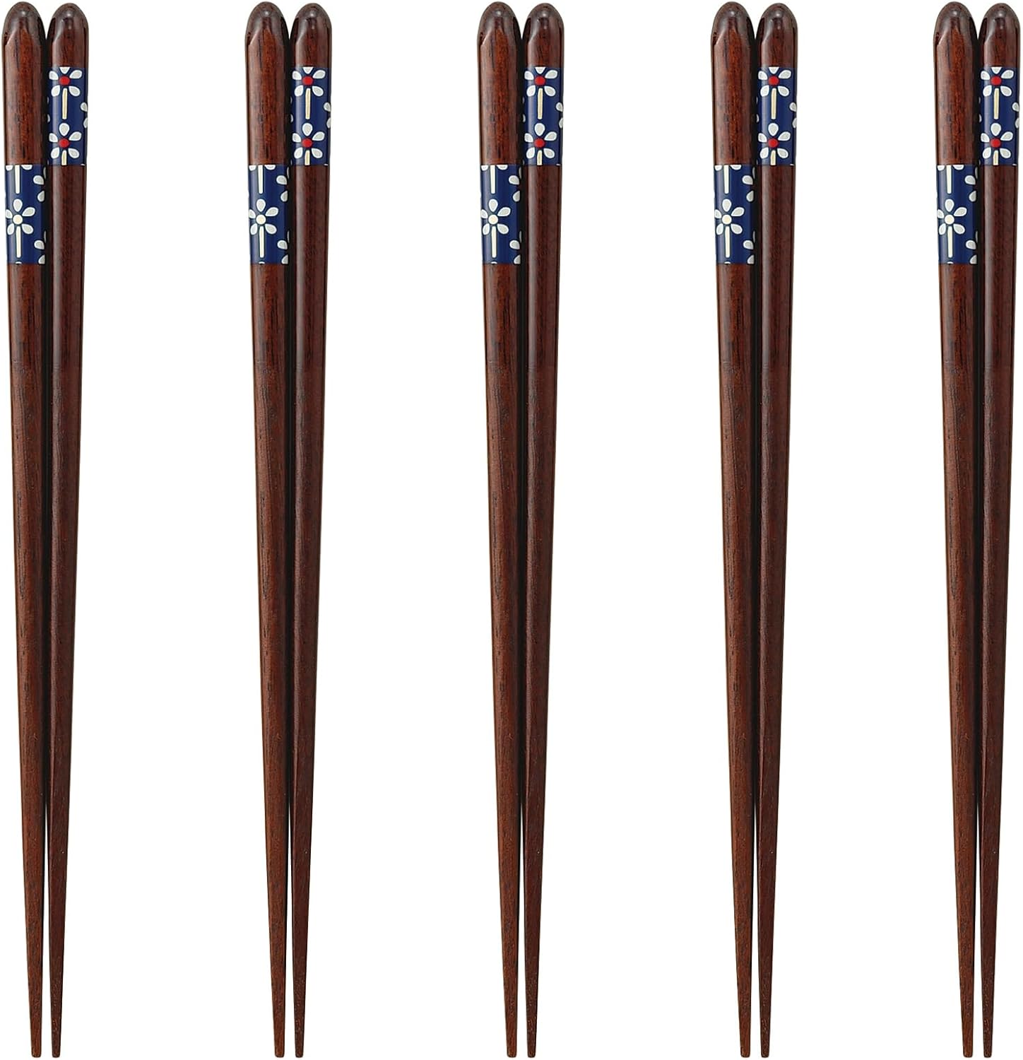 J-kitchens PID593617 Japanese Chopsticks, Set of 5 Pairs, Material: Wood, Chopsticks, Made in Japan