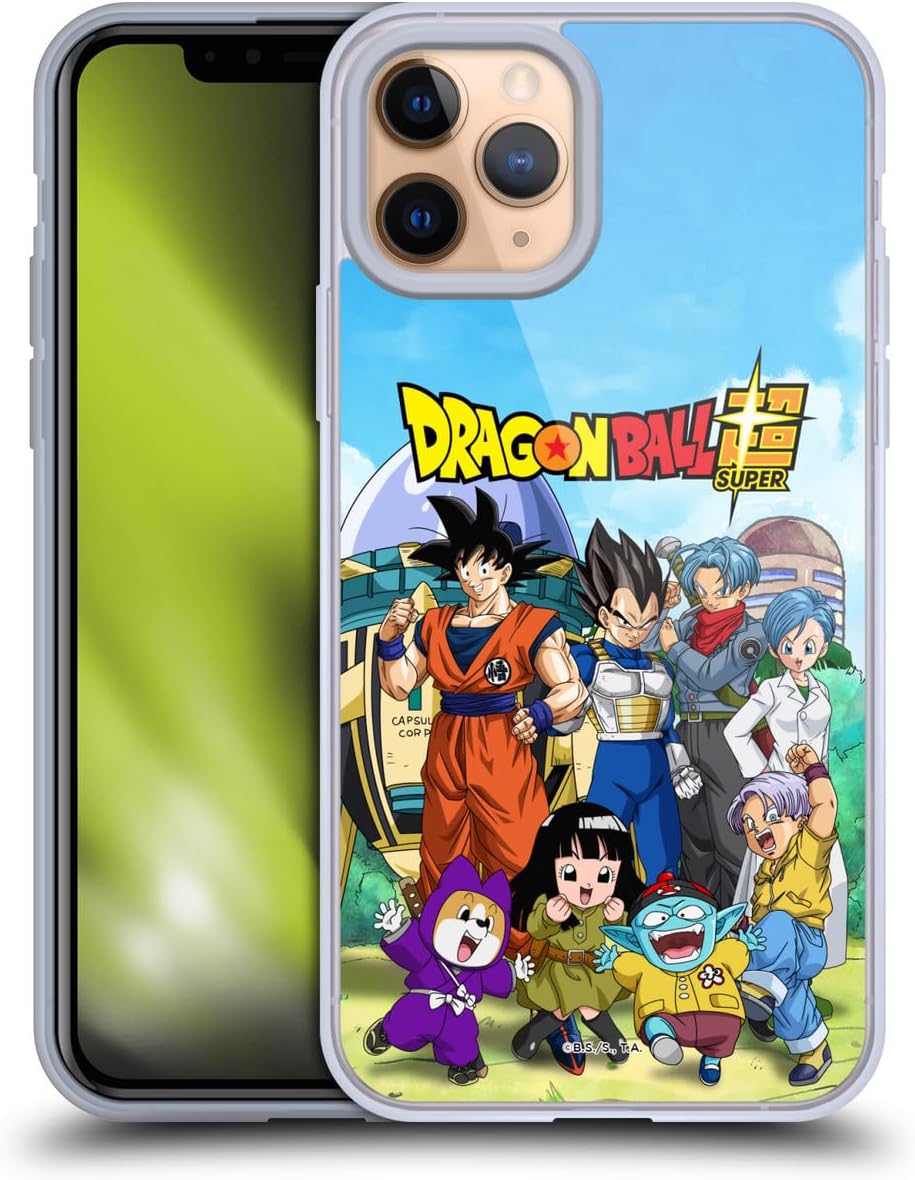 Head Case Designs Officially Licensed Dragon Ball Super Group Future Trunks Arc Characters Gel Case [Military Grade Protection] Compatible with Apple iPhone 11 Pro