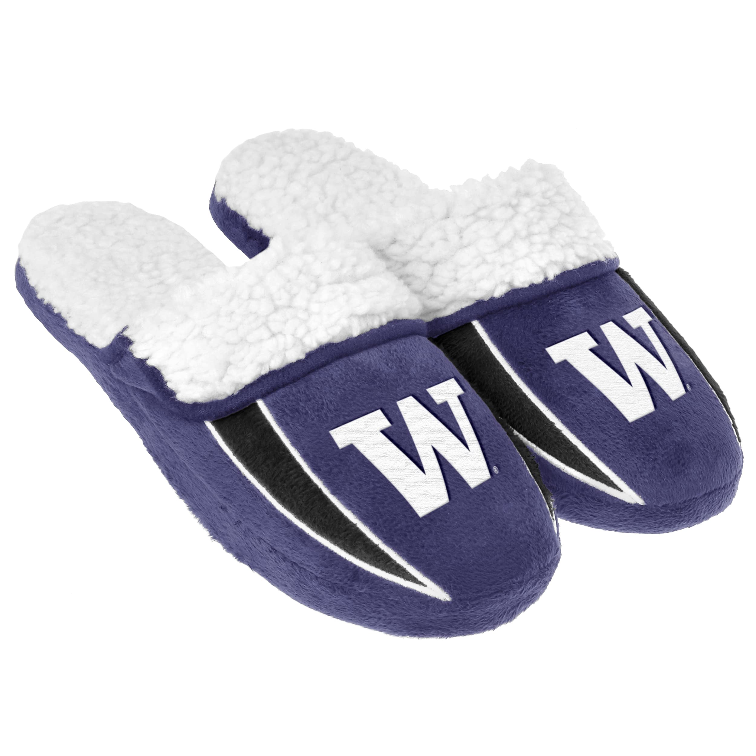 FOCOMen's NFL Team Logo Sherpa Slide Slippers