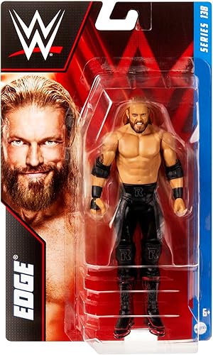 Miniatura 5 de WWE Figuras de acción, figuras coleccionables Edge Basic de 6 pulgadas, juguetes de WWE