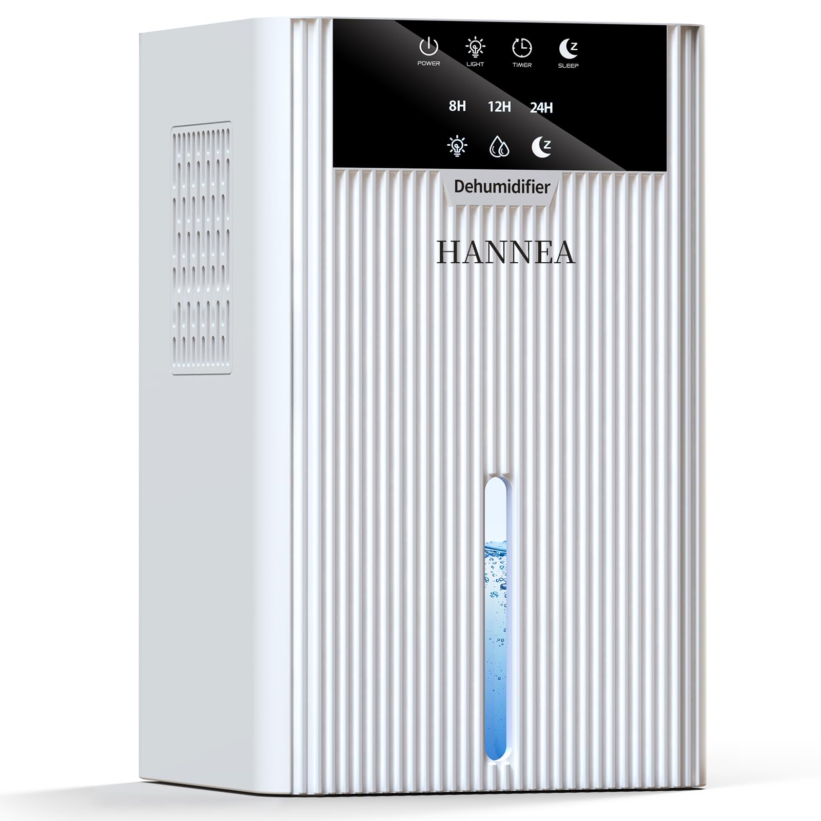 HANNEA® Home Dehumidifier with 2200ml Water Tank, Smart Touch Control Moisture Absorber with Timer (8/12/24H), Sleep Mode & Color Ambient Light Electric Humidity Remover for Bedroom, Small Space-image-24