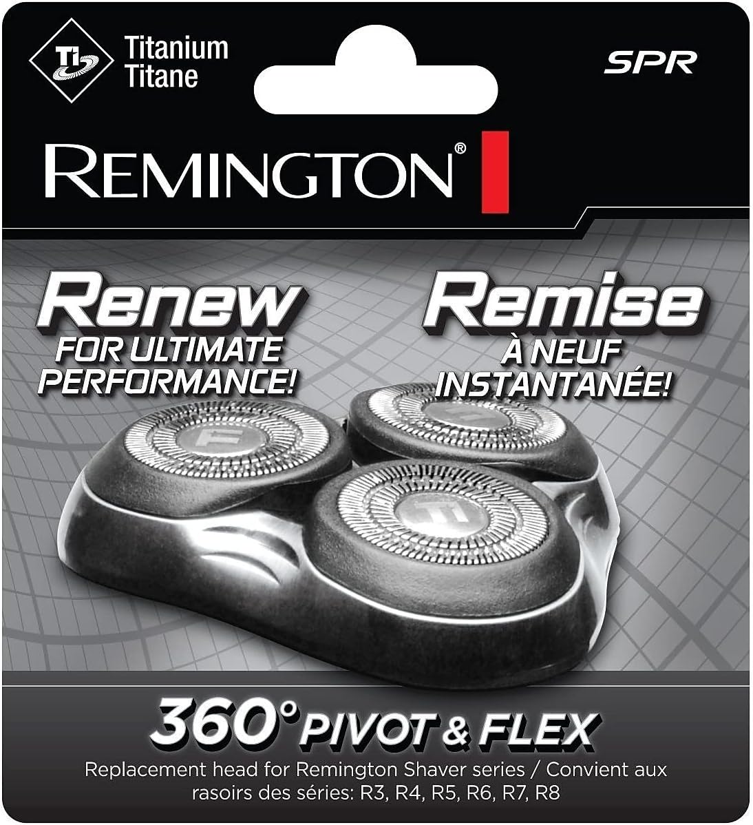 Remington SPRCDN Universal Rotary Replacement Shaver Head, Black