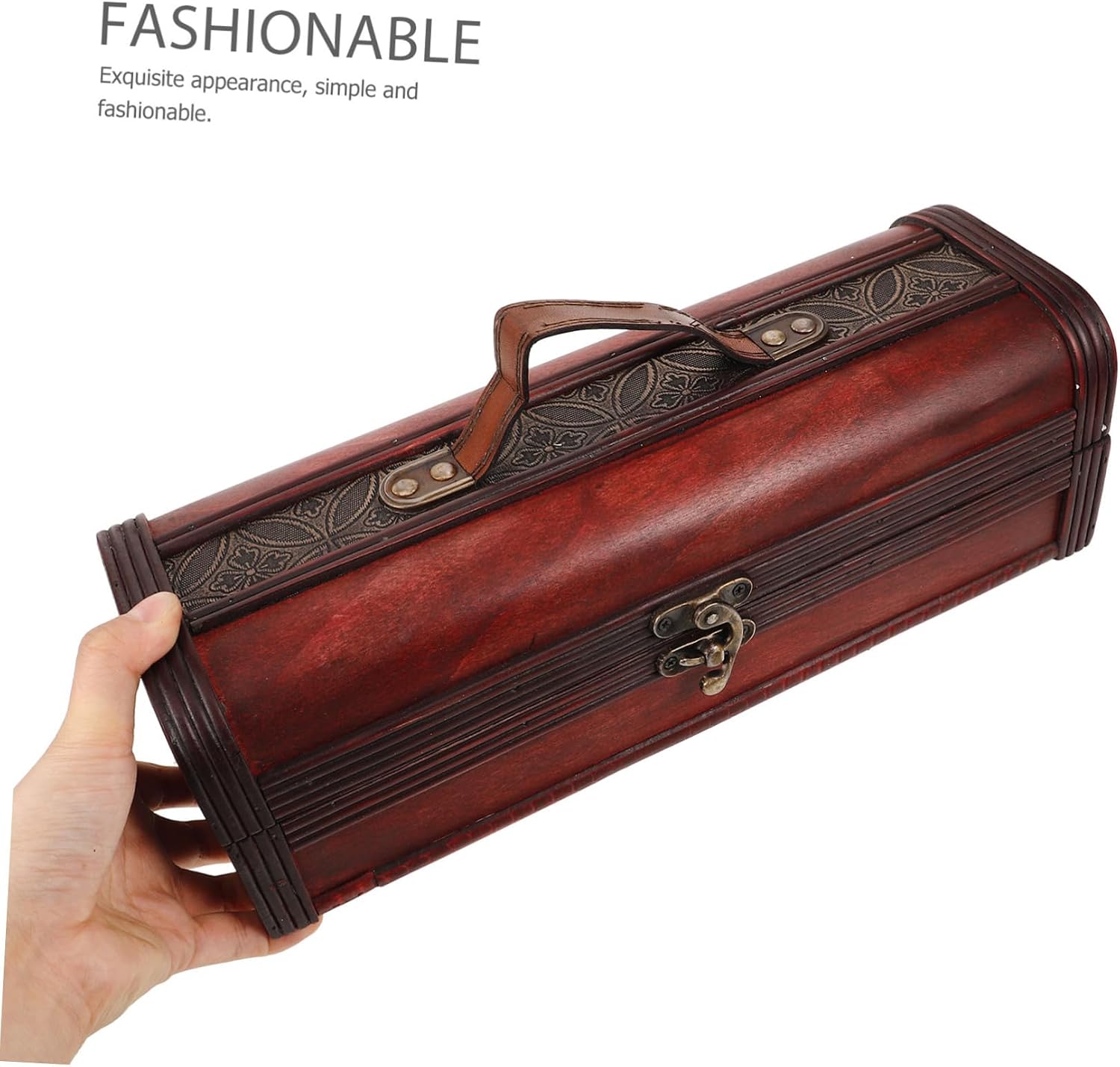 PRETYZOOM Wooden Wine Packing Box for Red Wine Bottle Xmas Display Storage image 3