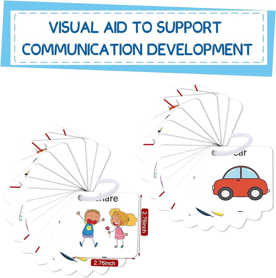 Amazon.co.jp: 自閉症コミュニケーションカード 37枚 発話遅延 子供と