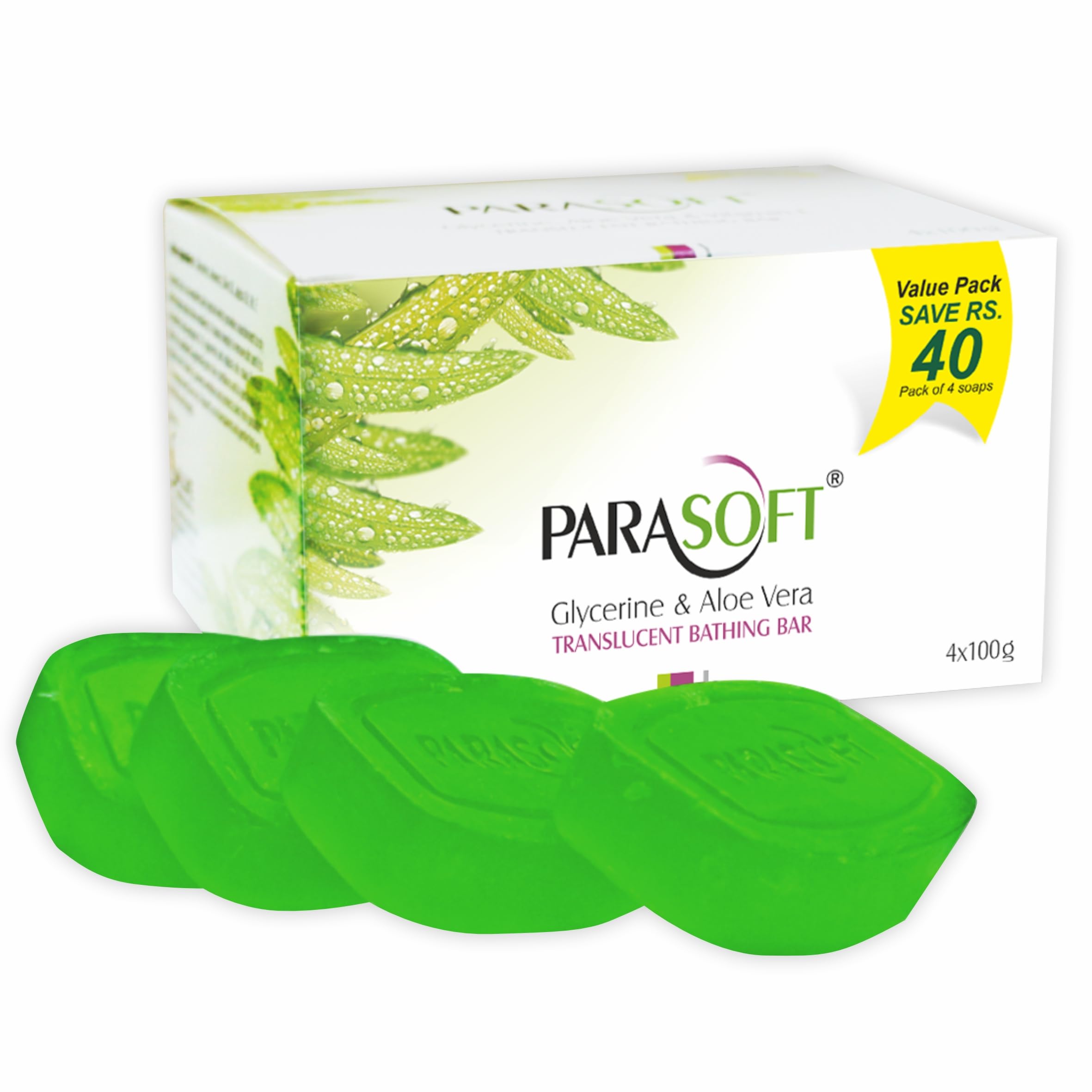 Parasoft Soap - 4 X 100 Grams