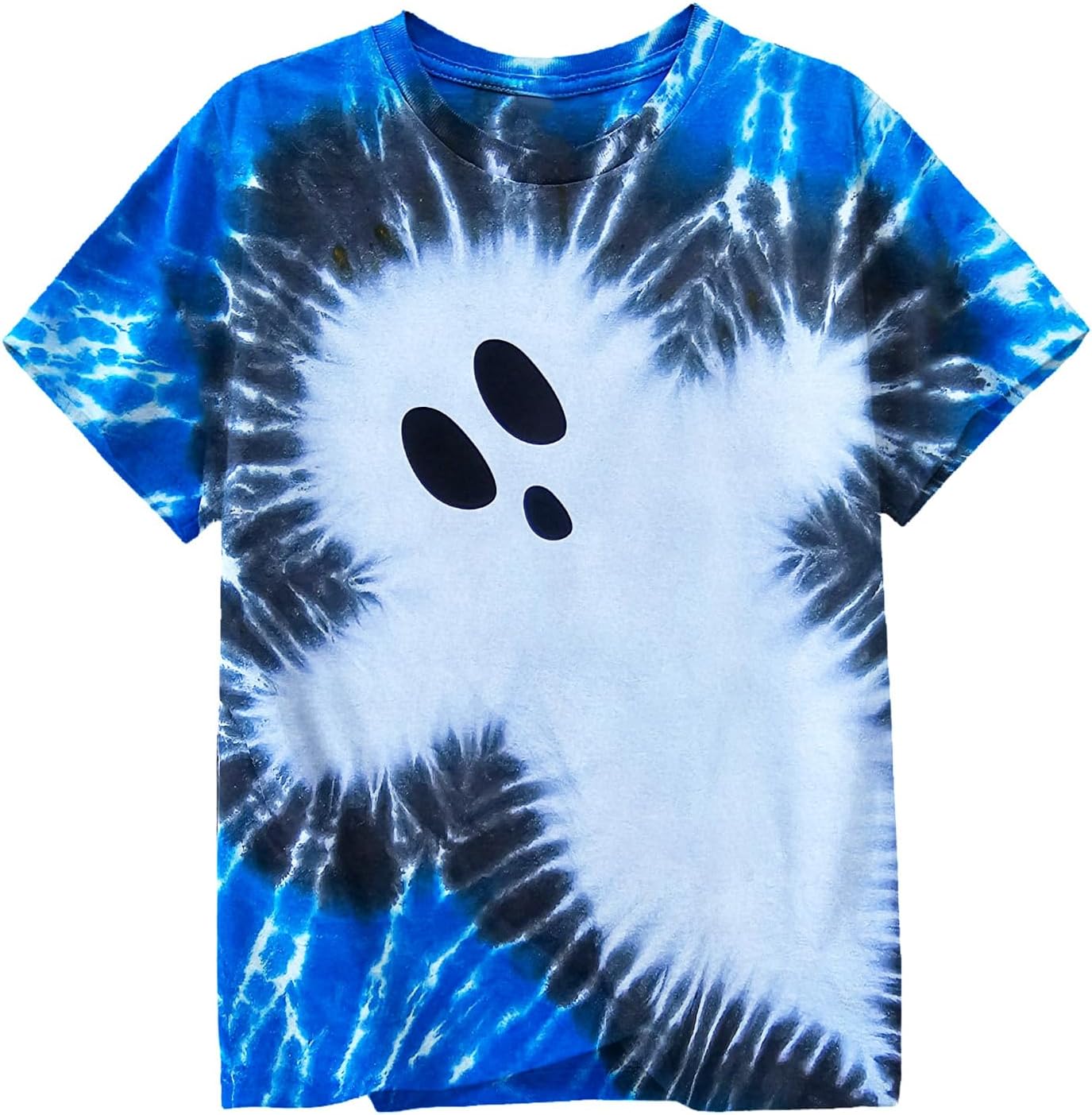 Girls Halloween Shirt: Cute Ghost Shirt Boy Halloween Shirt Kids Magic Boo Tie Dye Fall Short Sleeve Tee Tops
