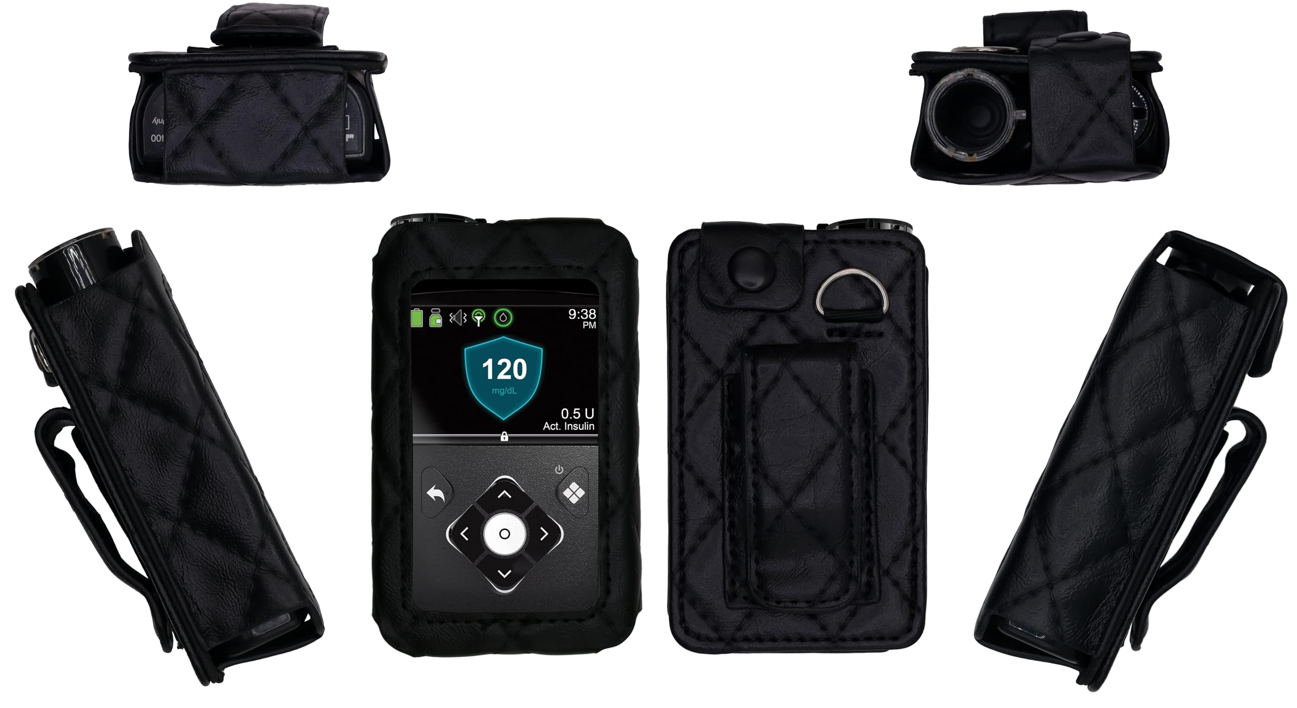 Insulin Pump Case With 360° Rotating Clip For Medtronic MiniMed 640G 780G 670G 770G 630G Pumps