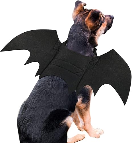 Miniatura 6 de Disfraz Rypet de murciélago, disfraz de Halloween para mascotas, alas de murciélago para perro