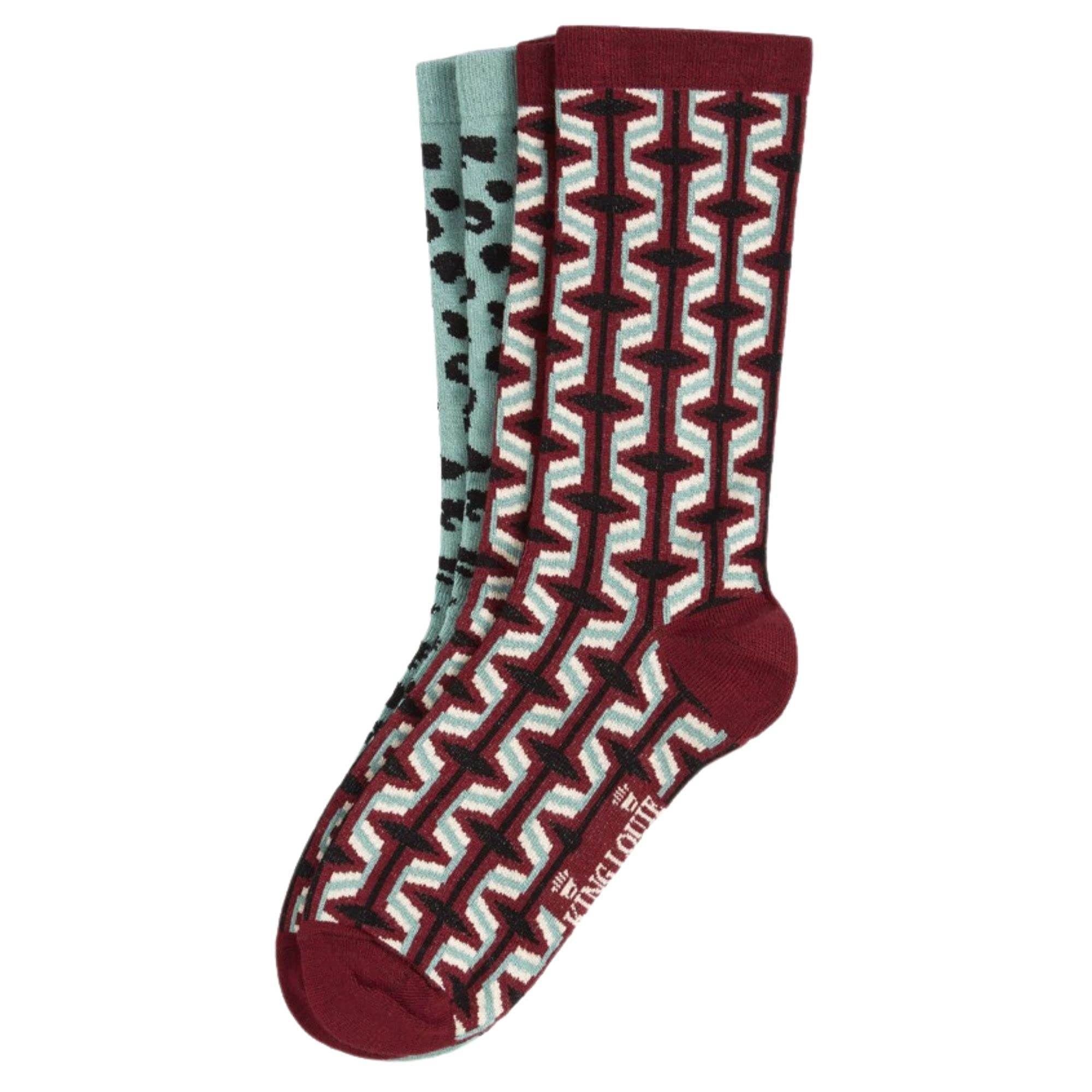 King Louie Women's Socks 2 Pairs in Set Including Gift Box Clubbin