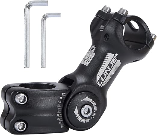 Attacco Manubrio MTB PLATTBK In Alluminio 6061 - Gambo Corto Per Bici Strada E BMX 31.8mm - Foto 3