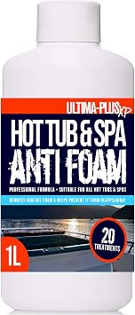 Ultima-Plus XP Hot Tub & Spa Anti Foam - Removes Surface Foam Quickly and Easily - Suitable For All Hot Tubs 1 Litre