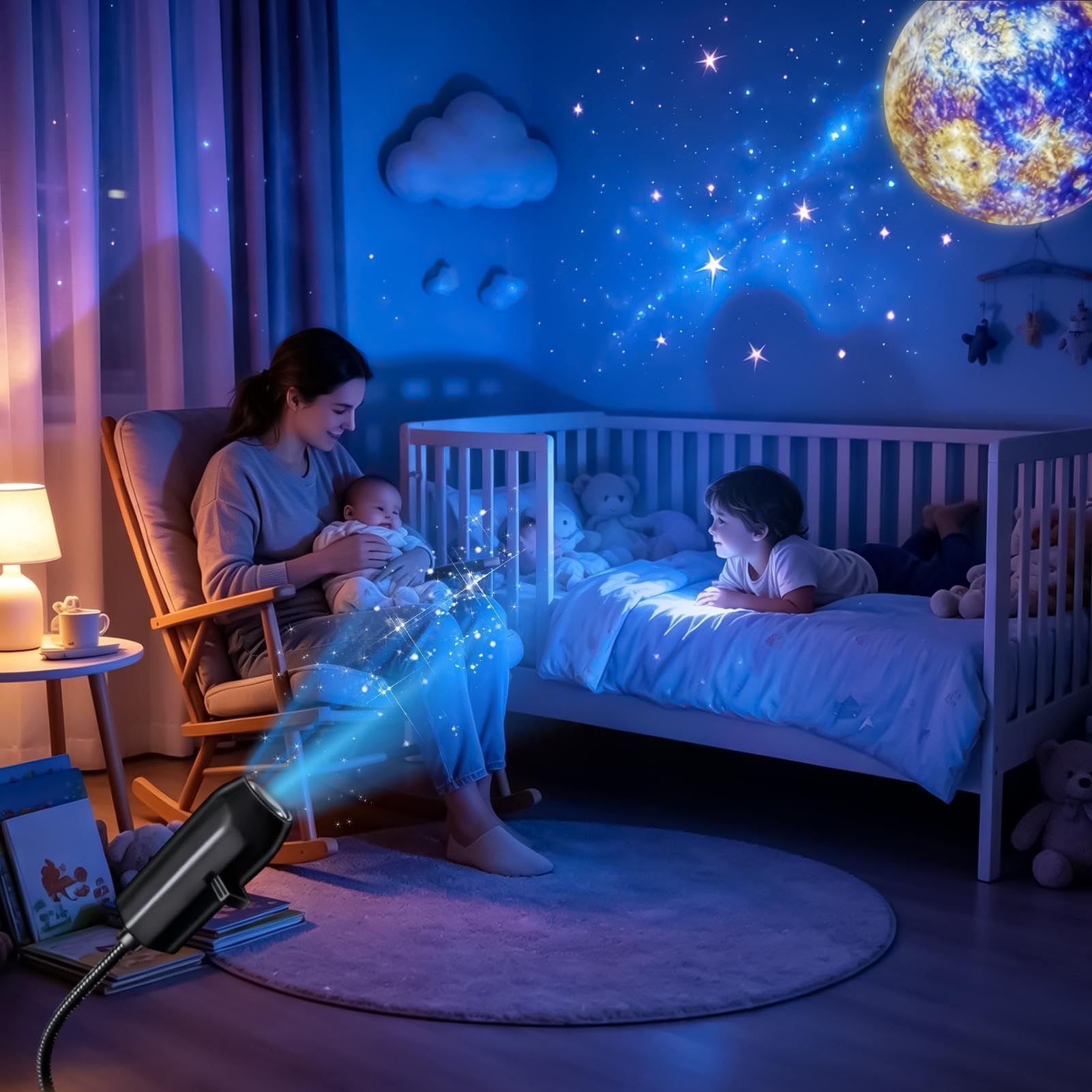 Galaxy projektor lampka nocna USB seria astronomiczna lampa samochodowa