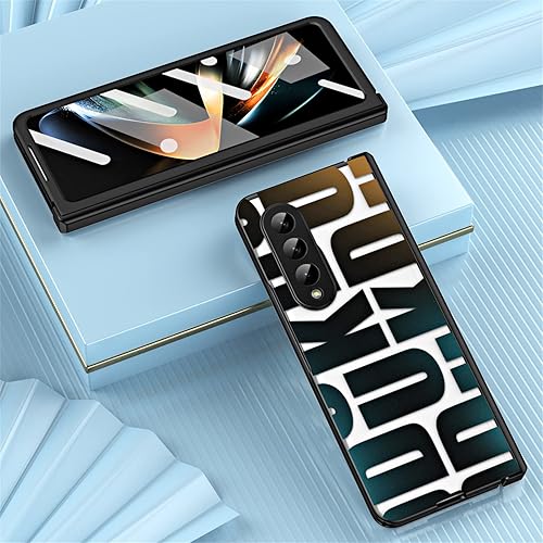 Miniatura 4 de Funda para Galaxy Z Fold 3, diseño de moda, protección de bisagra, cubierta dura de PC para Samsung Galaxy Z Fold 3 5G, con protector de pantalla