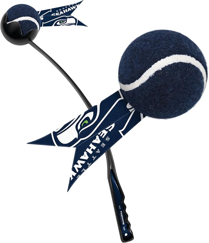 Lançador de Bolas para Cães Littlearth NFL Seattle Seahawks com 2 Bolas