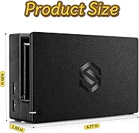 Vista 6 de Muelle de TV con pantalla para Switch Console, reemplazo para Switch Dock