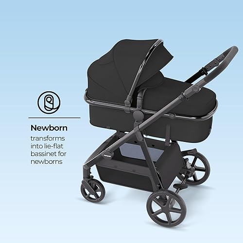 Miniatura 2 de Mompush Meteor 2 - Cochecito de bebé 2 en 1 con modo moisés, compatible con asiento de automóvil infantil, adaptador incluido, combo de cochecito de