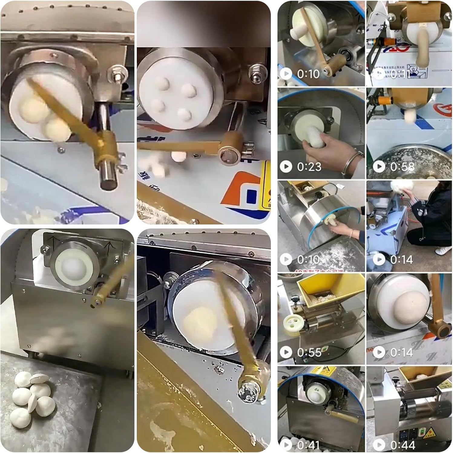 Electric Automatic Dough Cutter Machine, 400W, 110V, Stainless Steel, 3 Sizes Molds, 25mm-40mm, 0-500g Adjustable Weight, Suitable for Food Processing Plants, Restaurants, Bakeries