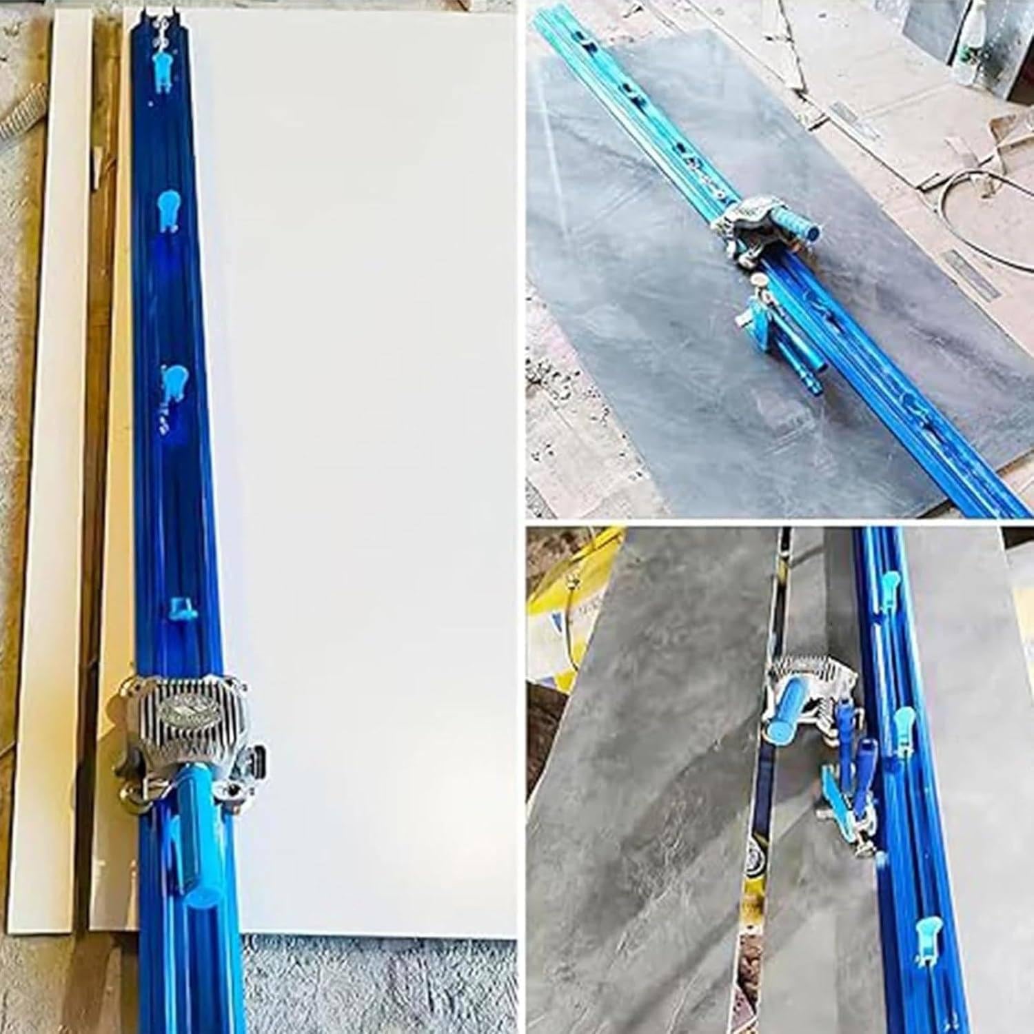 Cortador manual de azulejos, herramienta de corte de azulejos para azulejos de cerámica grandes de hasta 87 pulgadas, hoja de carburo de tungsteno, mandíbulas segmentadas y guía modular