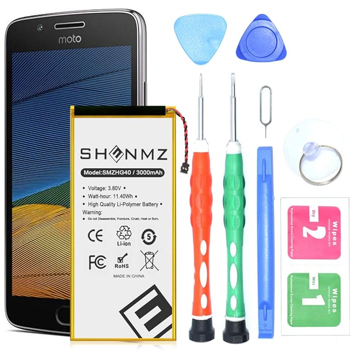 Buy Moto G5 Plus (5th Generation) Battery,SHENMZ 3000mAh Internal Li