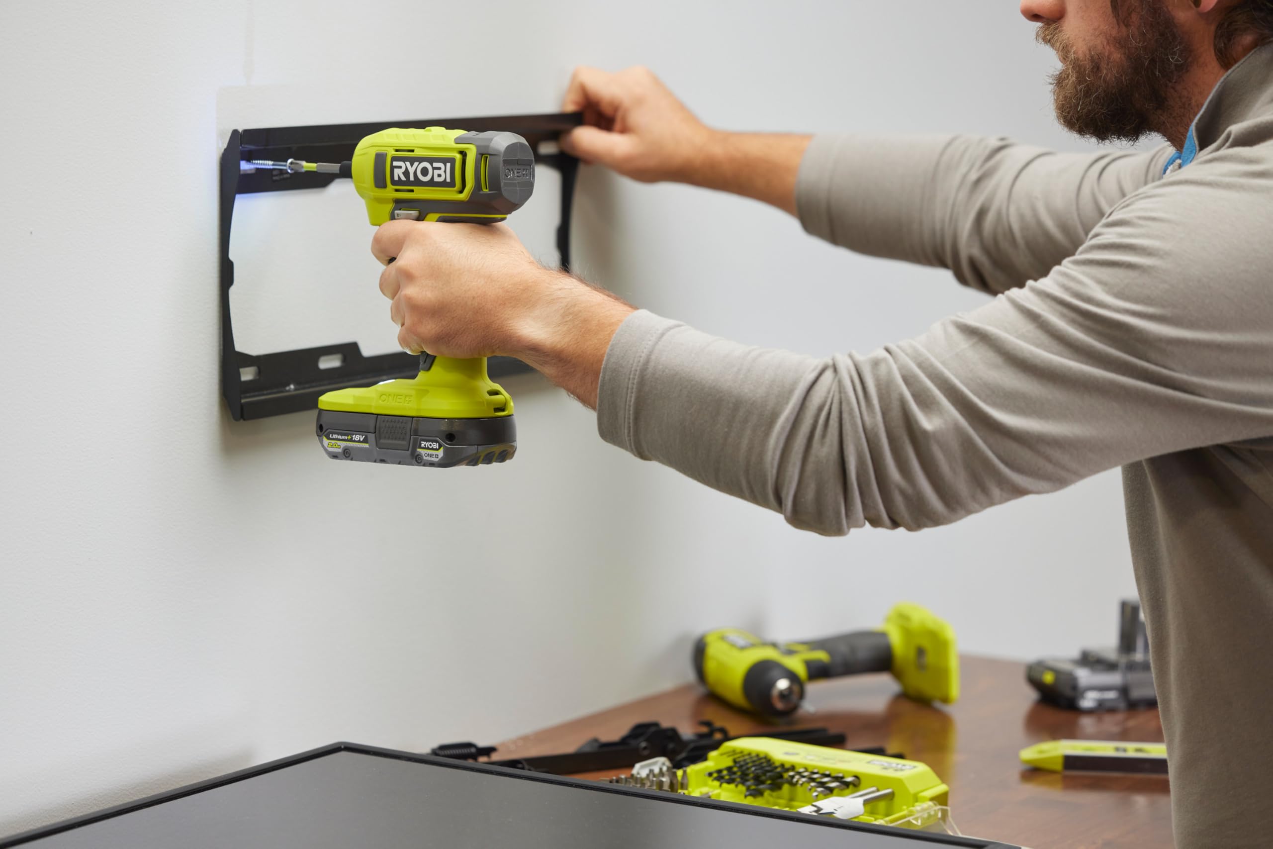 Ryobi RSD18-0 Avvitatore a Batteria 18V ONE+, Mandrino Esagonale Magnetico da 6.35 mm, Batteria Non Inclusa