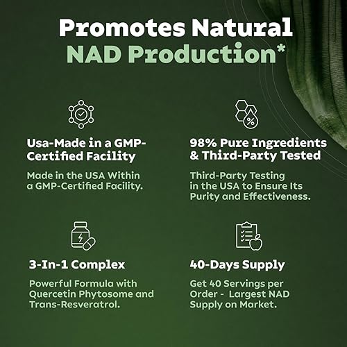 Miniatura 3 de NAD+ Nicotinamida Riboside Resveratrol 80 Cap