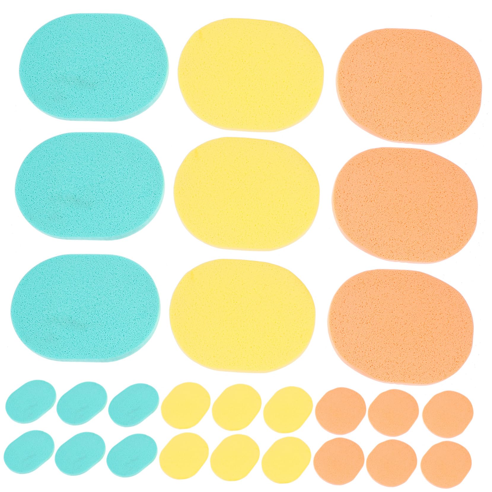 FRCOLOR 150 Piezas esponja para el cuidado de la piel lavar las almohadillas de tela esponjas faciales para lavarse la cara esponja maquillaje esponja de maquillaje esponja limpiadora