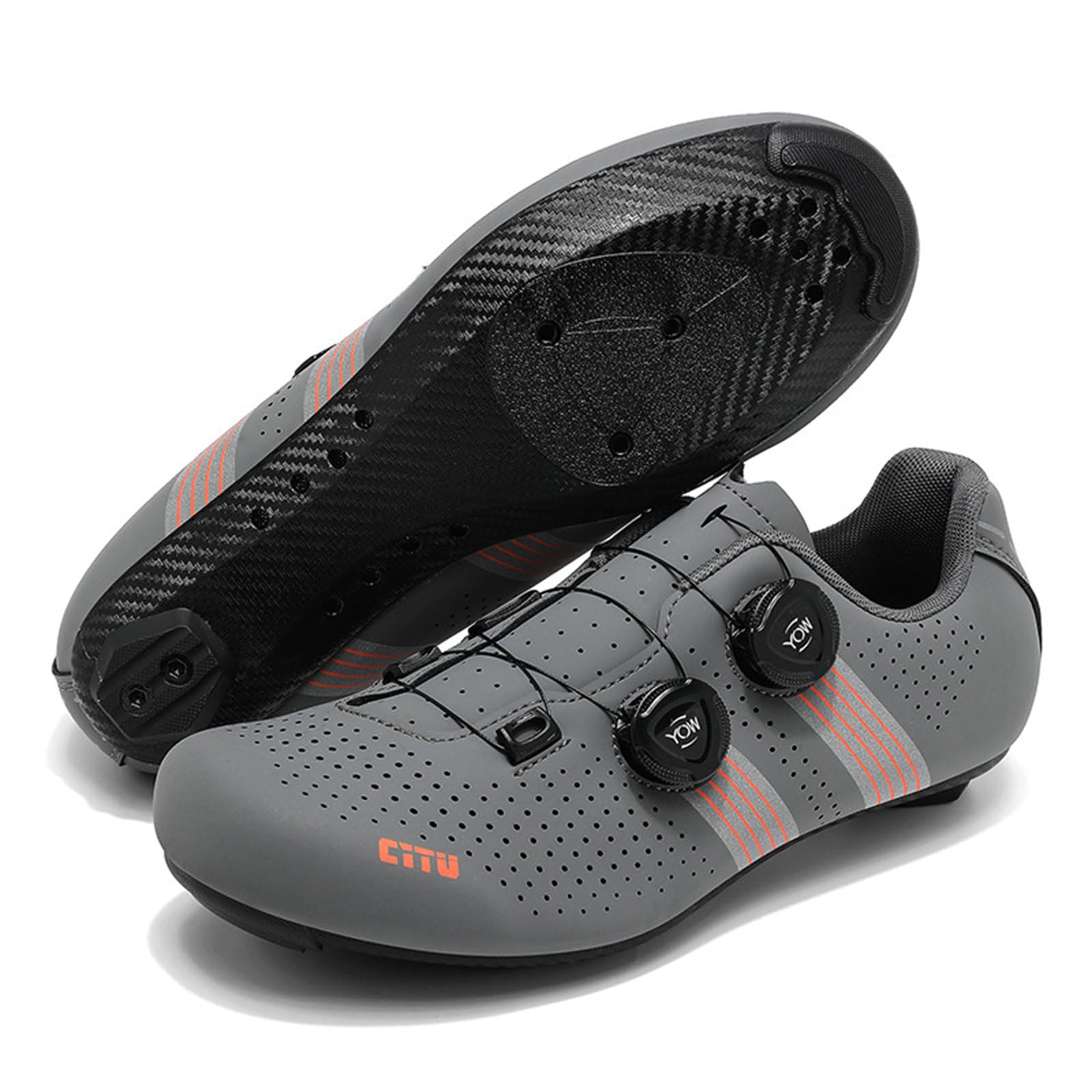 Hixingo Fahrradschuhe Herren, Breite Zehenbox, SPD/SPD-SL Look Delta, Damen Rennradschuh MTB Radsportschuhe Mountainbike Schuhe Sneaker Atmungsaktive Outdoor Radschuhe Fahrrad Schuhe