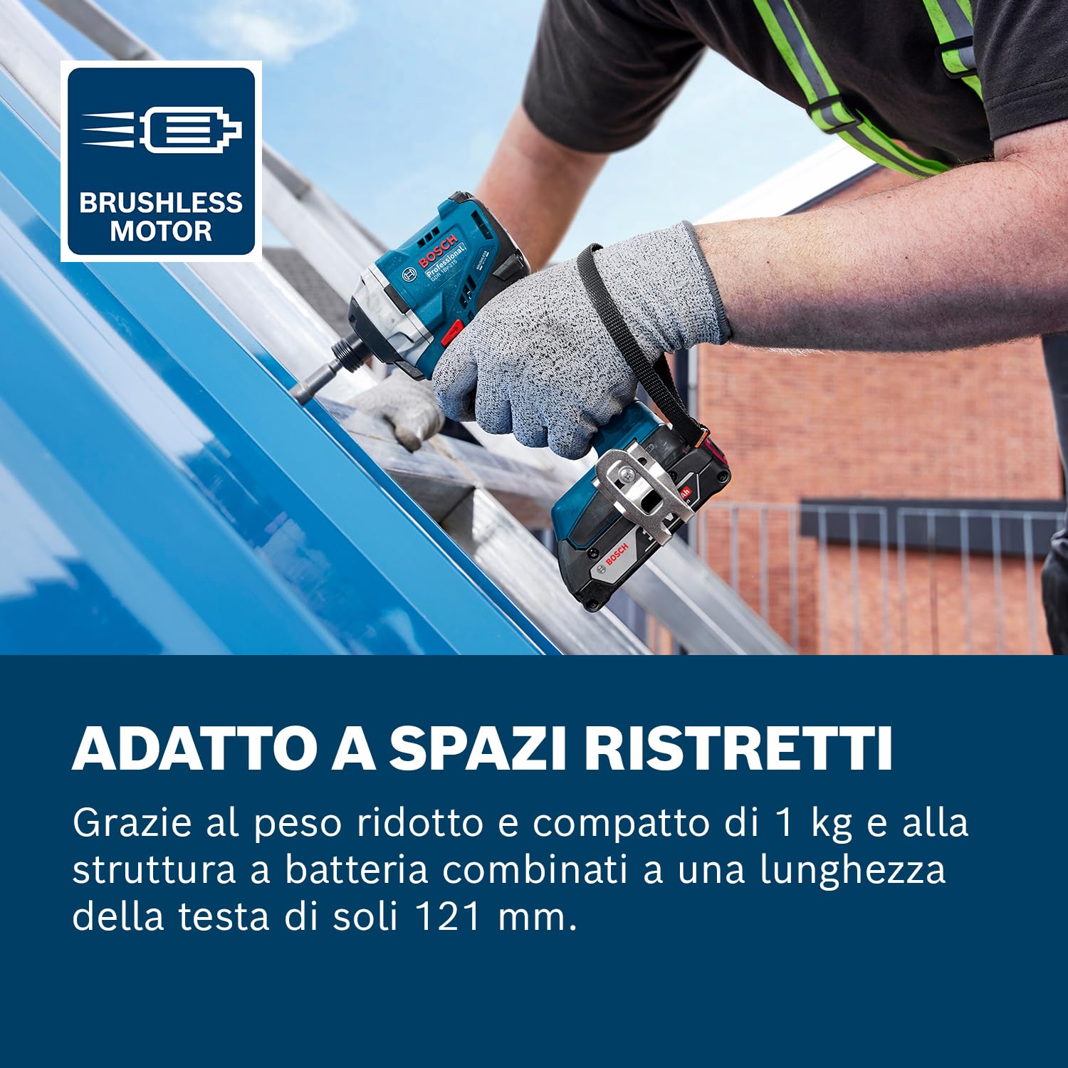 Bosch Professional 18V System Avvitatore con percussione a batteria GDR 18V-215 (incl. L-BOXX, senza batteria/caricabatteria) - 3