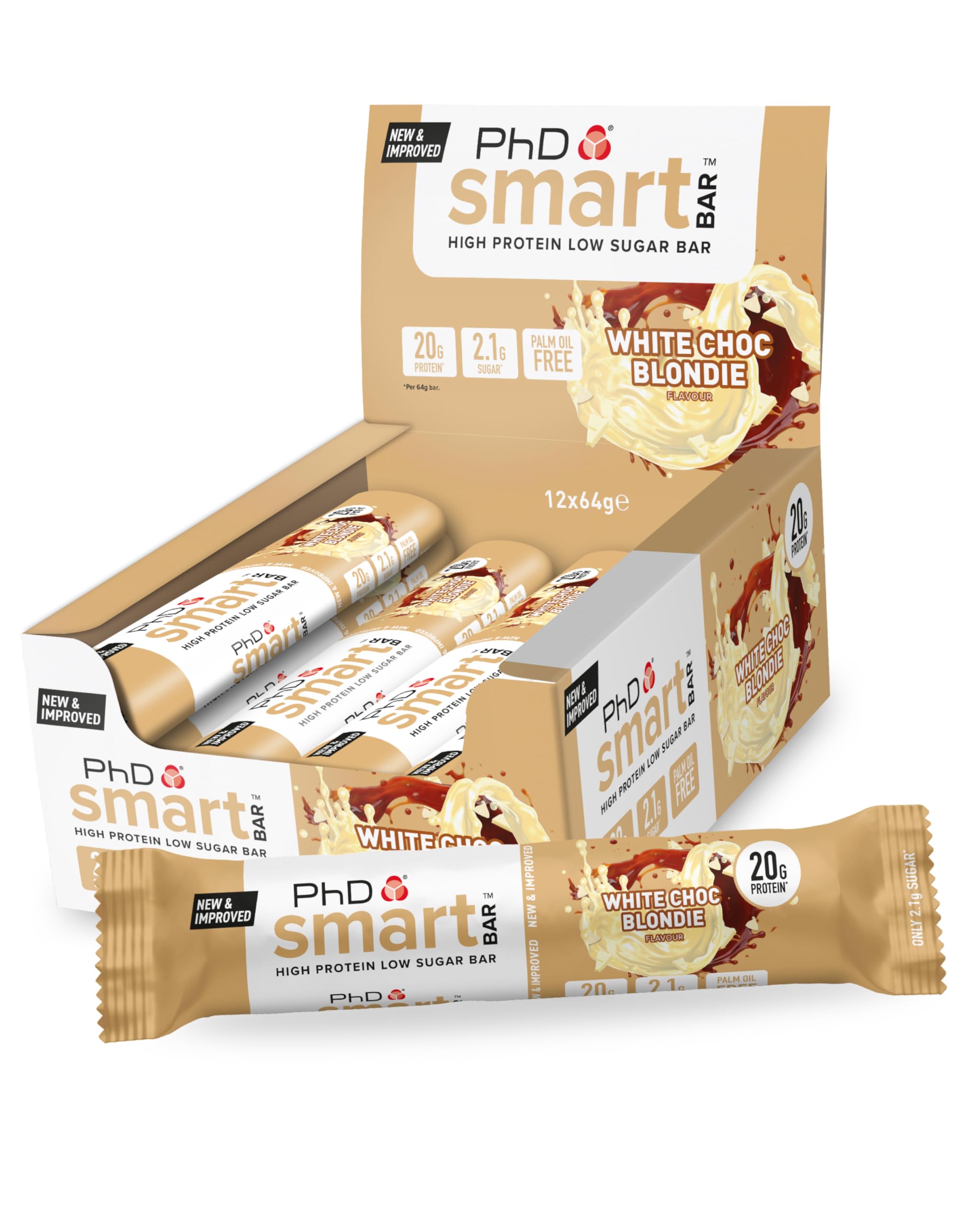 PhD Smart Bar, White Choc Blondie / 12 bars