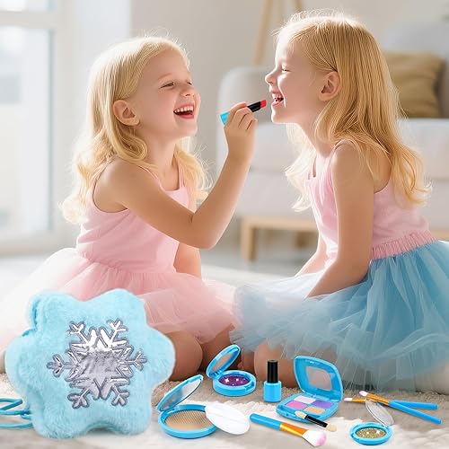 Miniatura 6 de Kit de maquillaje de simulación para niños pequeños de 3 a 5 años, juego de maquillaje para niñas de 3 a 4 a 6 años, juguetes de maquillaje falsos