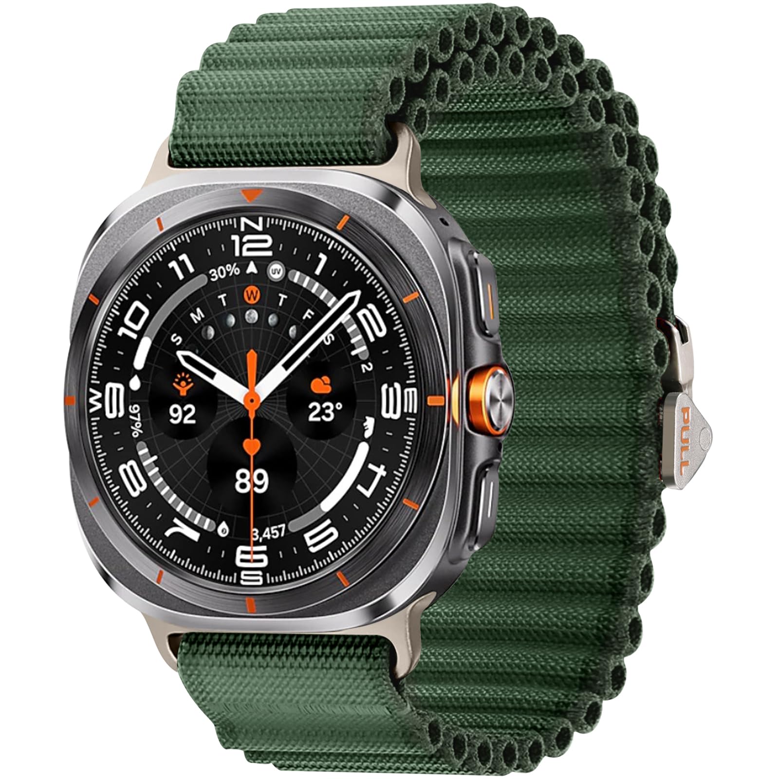 IMIVIO Trail Band Compatible with Samsung Galaxy Watch Ultra bands 47mm (2025/2024), Adjustable Lightweight Nylon Fabric with One Click Attachment