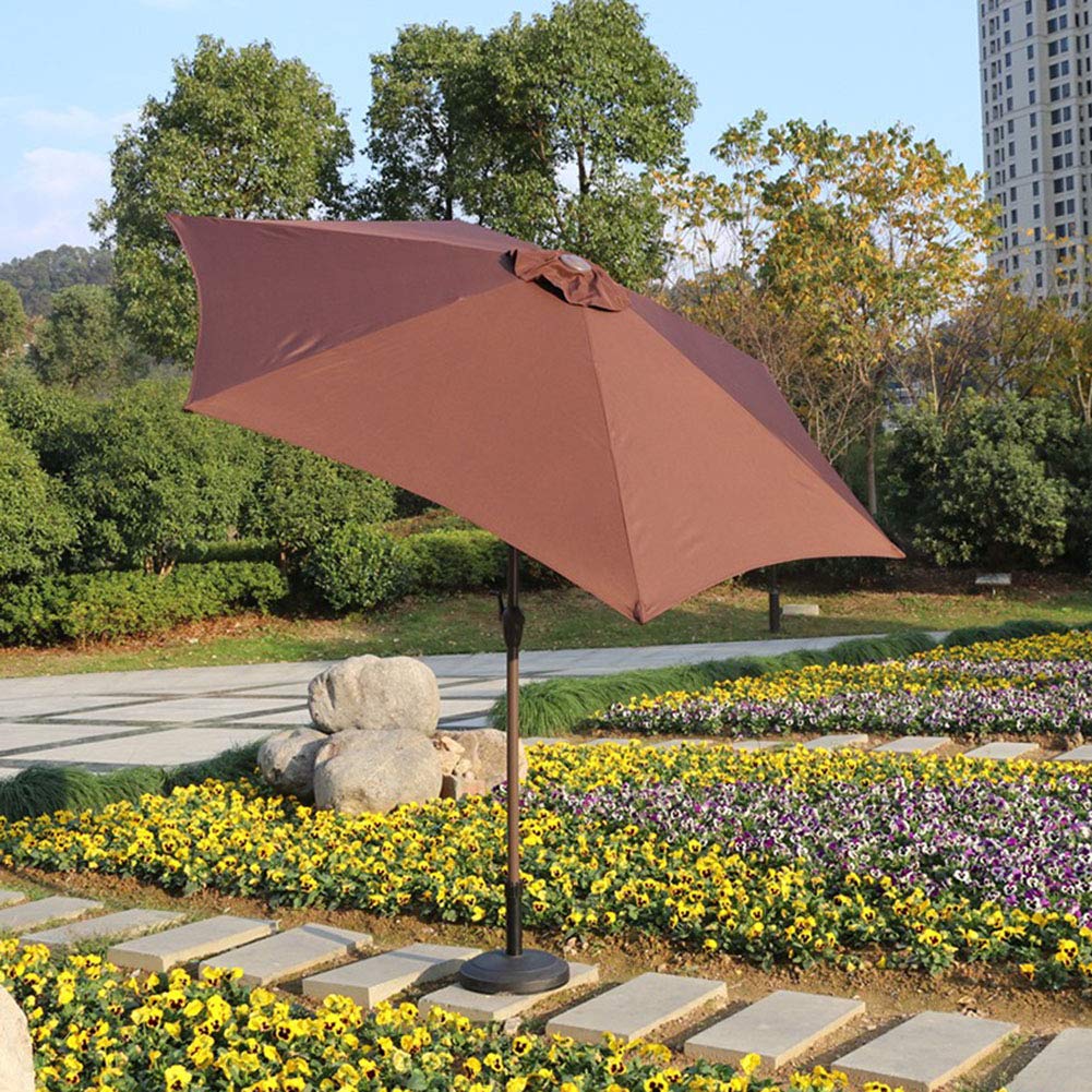 ntumLeap Parasols Tilt,Dark Brown : Patio, Lawn & Garden