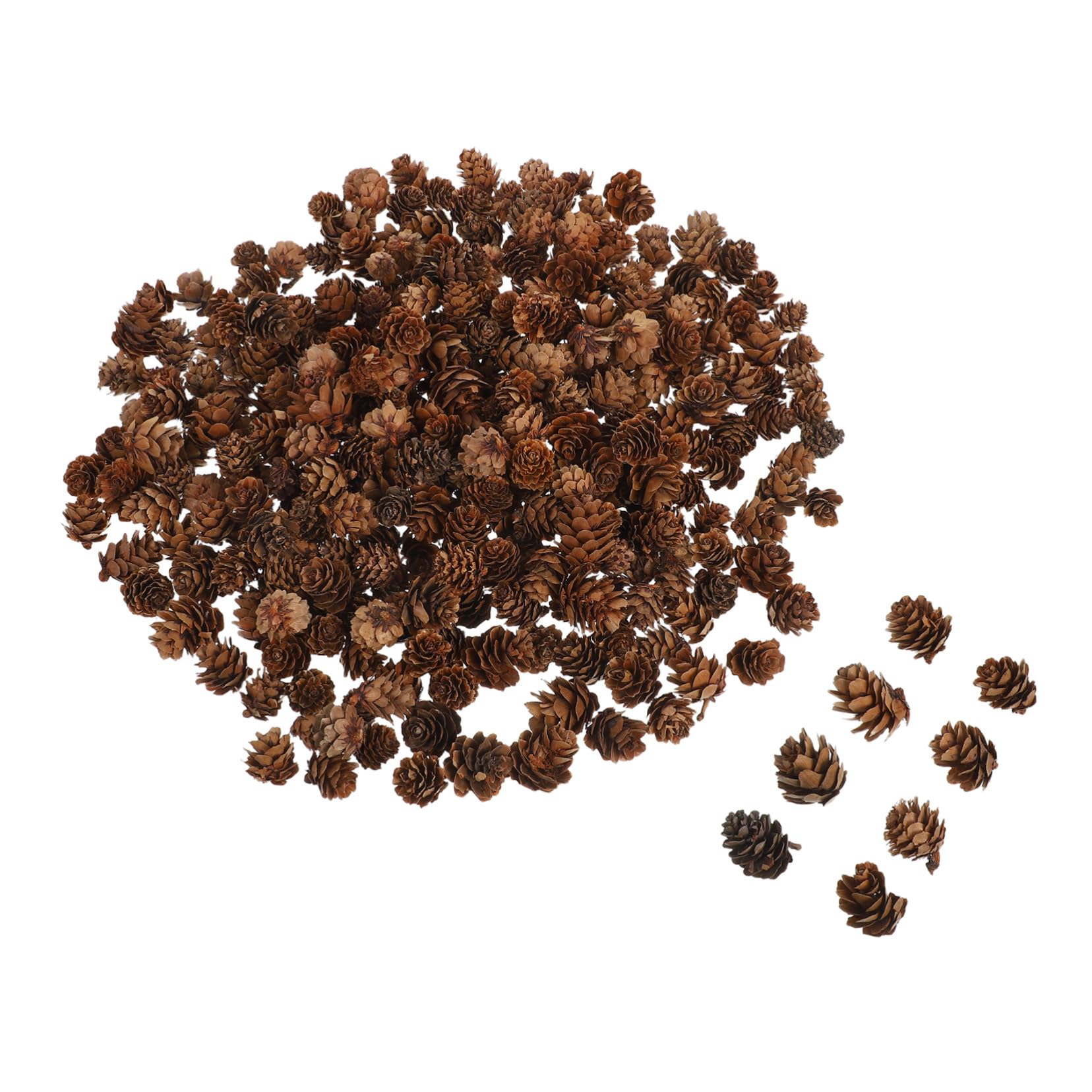Kleine Tannenzapfen für Weihnachtsdeko Naturmaterial zum Basteln Tischdekoration und Vase Festive Ornaments für Christbaum und Wohnzimmer