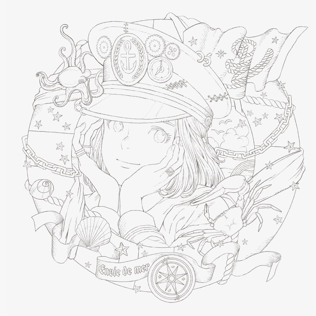 Victorian Fantasy Collection: Kuroimori Coloring Book