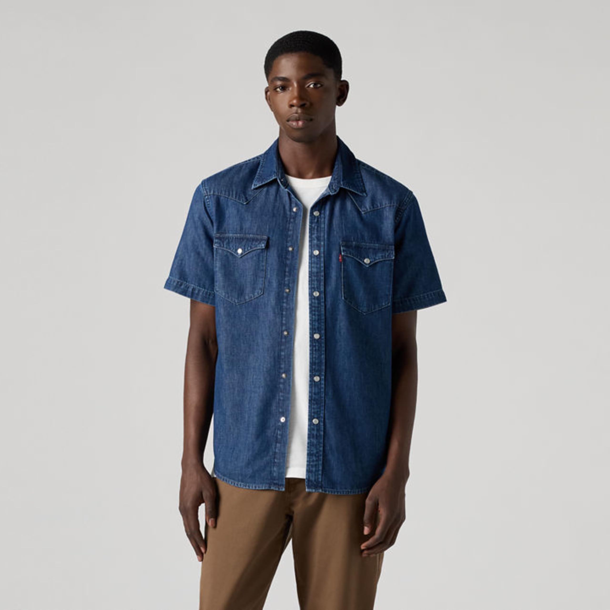 Levi's Herren Ss Classic Western Hemd mit Button-Down-Kragen (1er Pack)