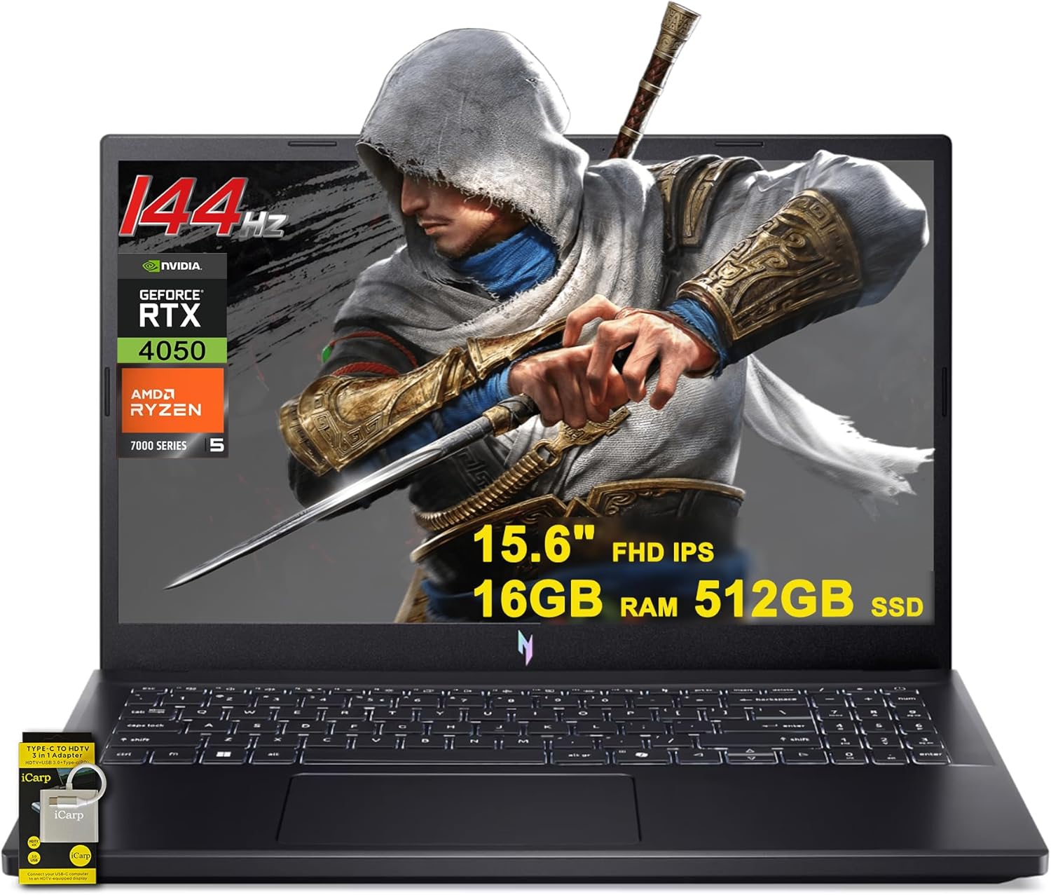 acer Nitro V 15 Gaming Laptop 15.6″ FHD IPS 144Hz AMD 6 core Ryzen 5 7535HS 16GB…