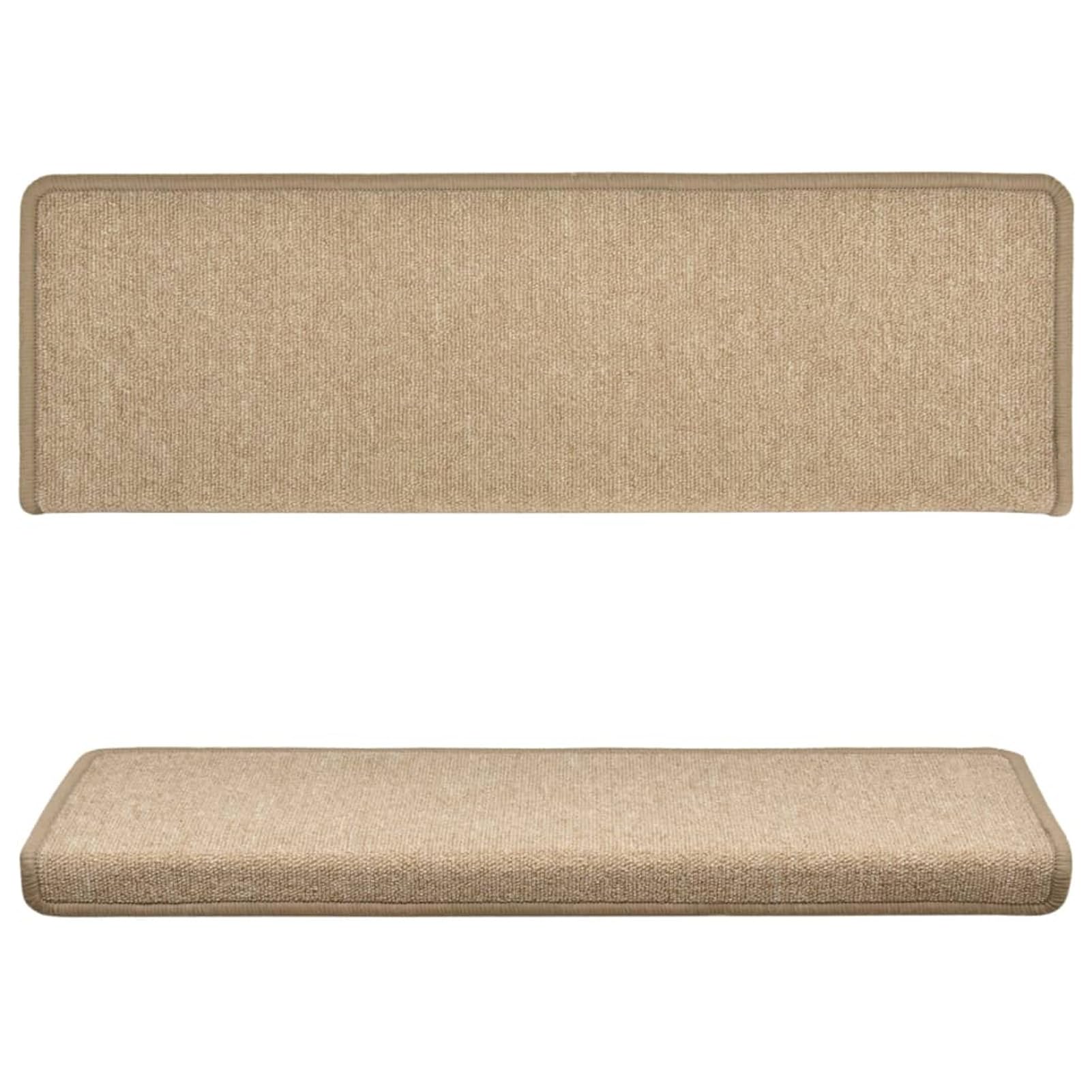 Paquete de 15 alfombrillas antideslizantes para peldaños de madera, alfombrillas de seguridad para niños, personas mayores y mascotas, color rojo mate (gris pardo)